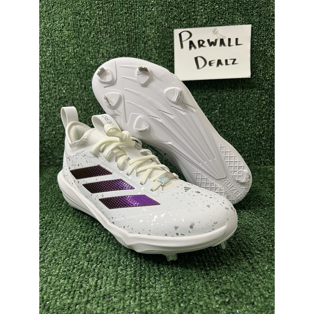 Adidas Adizero Impact BSB 2.0 Iridescent Splatter Baseball Cleats Sz 8.5 JQ2086